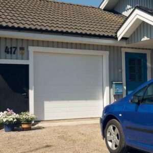 Norgate Panel Autotallin ovi Valkoinen