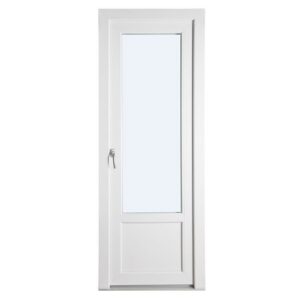 Terassiovi yksink. PVC Valkoinen